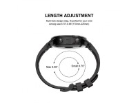 Tech-Protect Smooth Strap for Garmin Fenix 3 / 5X / 3HR / 5X Plus / 6X / 6X Pro / 7X - Black Tech-Protect Smooth Strap for Garmin Fenix 3 / 5X / 3HR / 5X Plus / 6X / 6X Pro / 7X - Black