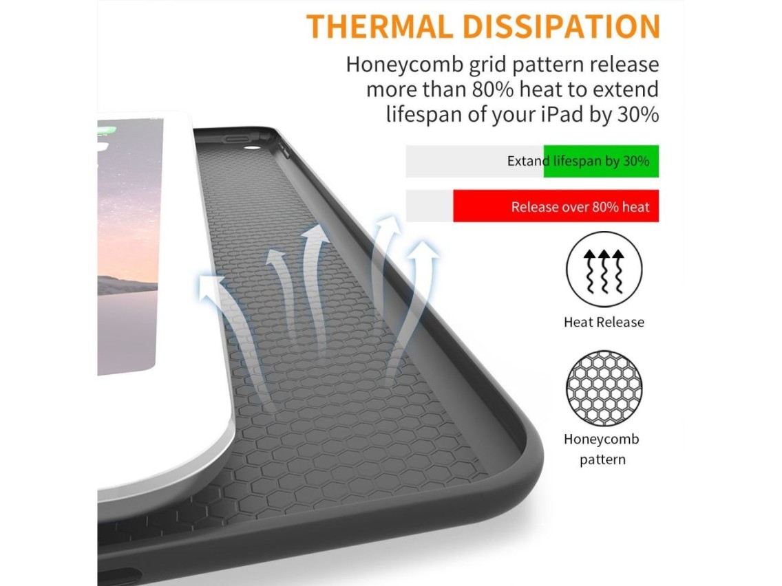 Capa Tech-Protect SmartCase para iPad 9.7'' 5/6 2017-2018 - preta