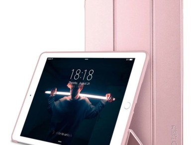Capa Tech-Protect SmartCase para iPad 9.7'' 5/6/2017-2018 - rosa