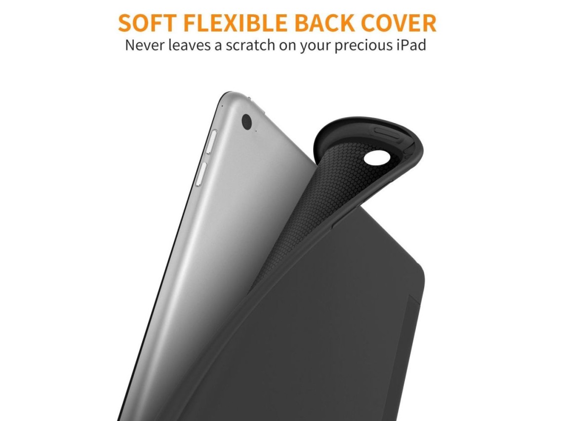Capa Tech-Protect SmartCase para iPad 9.7'' 5/6 2017-2018 - preta