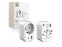Adaptador Tech-Protect TA100 para Reino Unido - Blanco