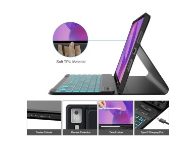 Capa Tech-Protect SC para Lenovo Idea Tab Pro / Pro MT 12.7 TB-373 - Preta Capa Tech-Protect SC para Lenovo Idea Tab Pro / Pro MT 12.7 TB-373 - Preta