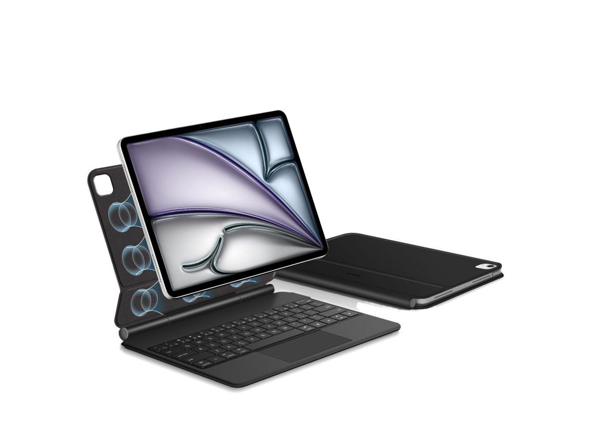 Capa magnética Tech-Protect Smartcase com teclado para iPad Pro 12,9” 2020/2021/2022 / iPad Air 13”
