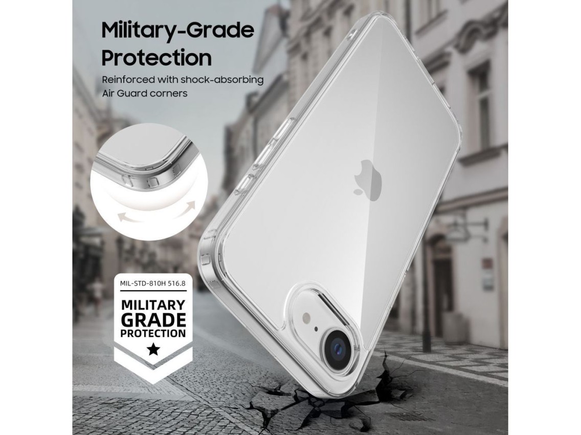 Capa híbrida Tech-Protect FlexAir para Nokia Phone 3A Pro - Transparente