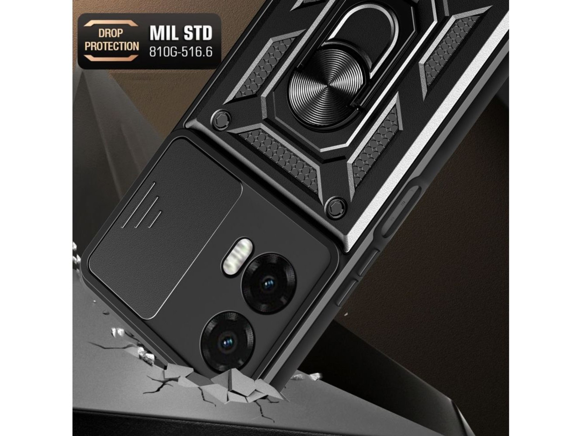 Tech-Protect CamShield Pro Case for Motorola Moto G35 5G - Black