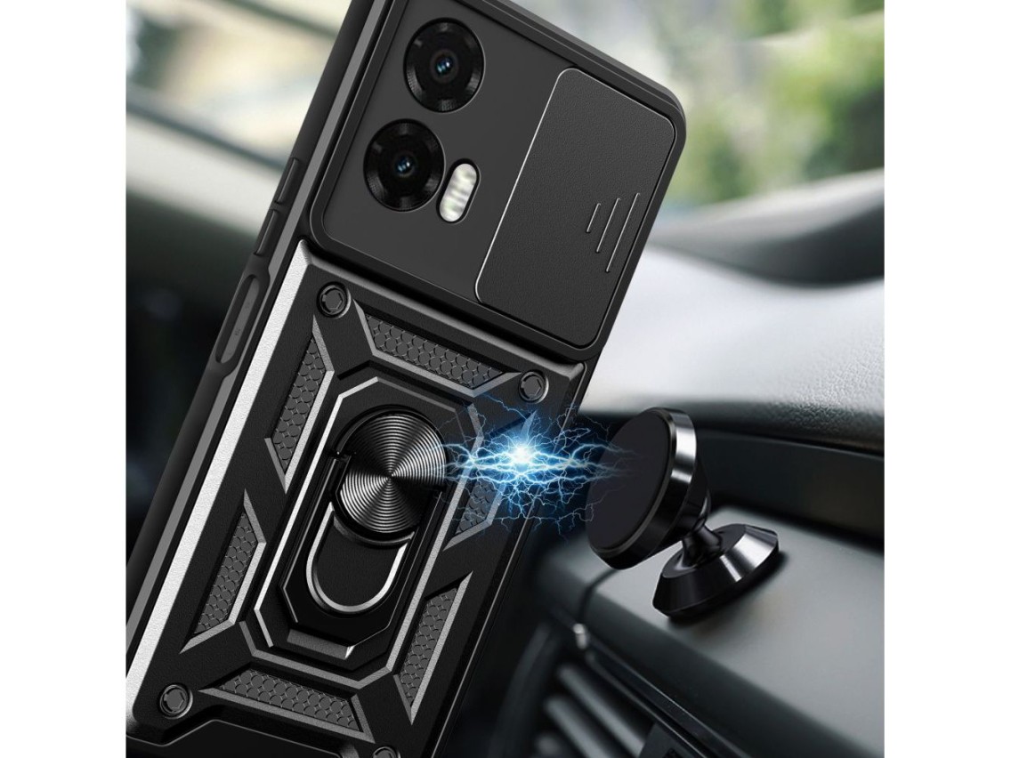 Tech-Protect CamShield Pro Case for Motorola Moto G35 5G - Black