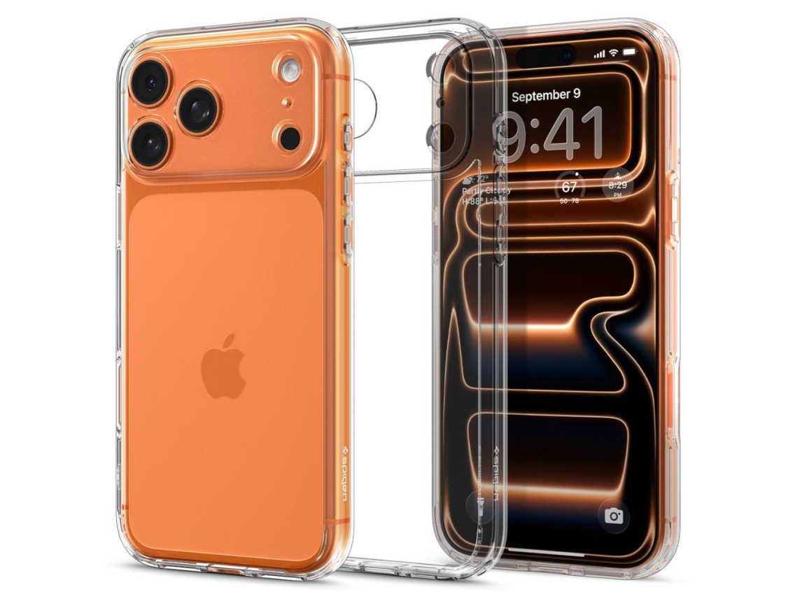 Funda Spigen Ultra Hybrid para iPhone 17 Pro - Transparente