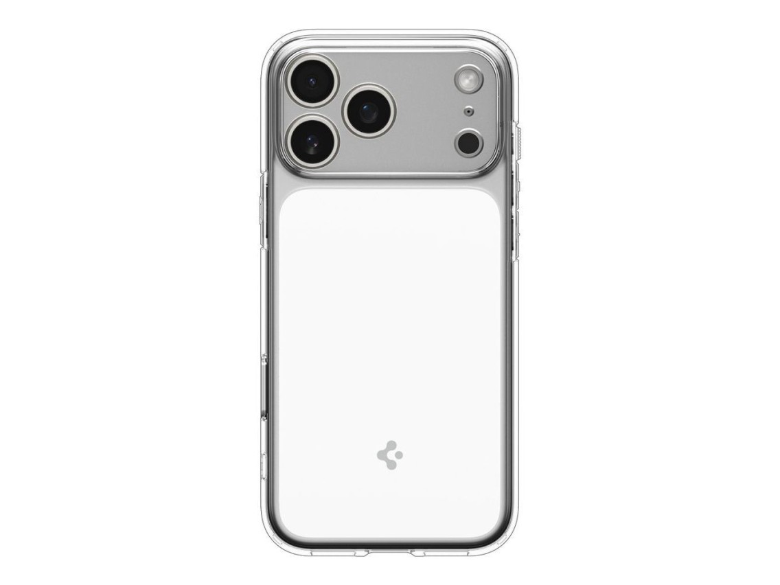 Funda Spigen Ultra Hybrid "T" MagSafe para iPhone 17 Pro - Transparente y blanca