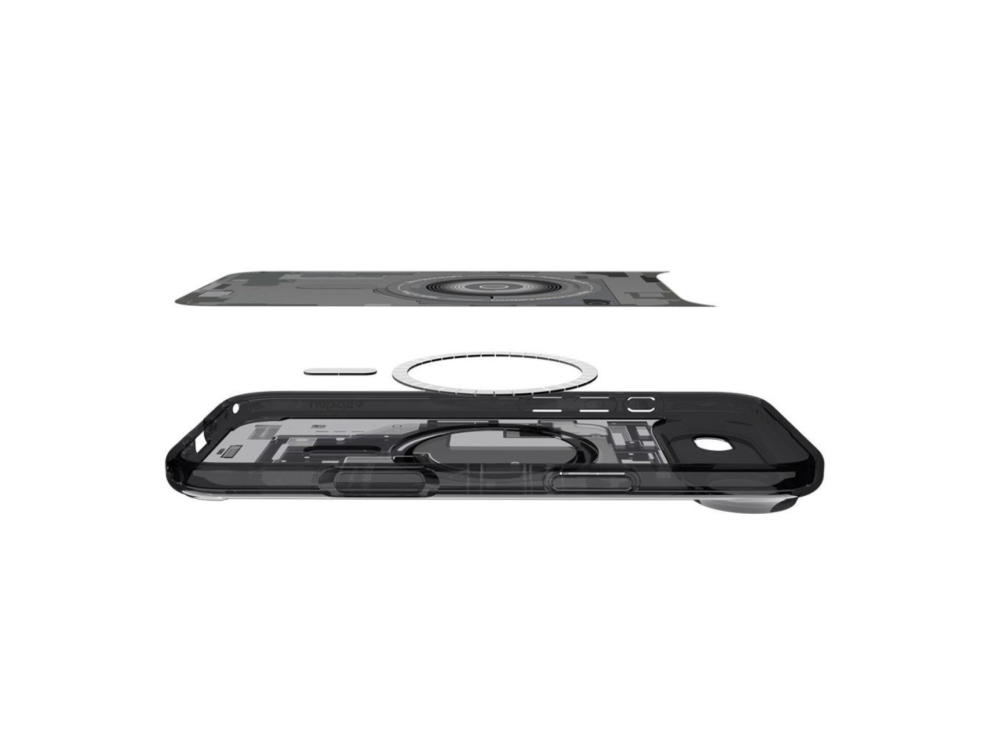 Spigen Ultra Hybrid MagSafe case for iPhone 17 Air Zero One - black