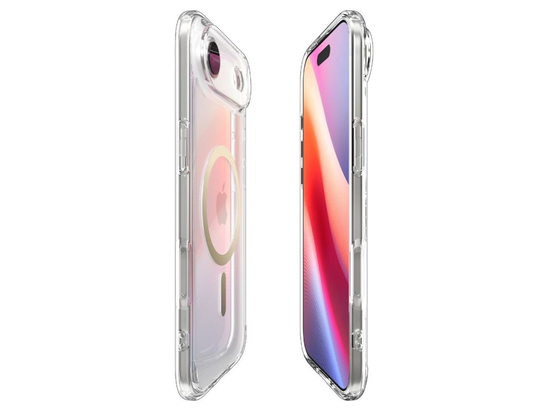 Funda Spigen Ultra Hybrid MagSafe para iPhone 17 Air - Oro transparente