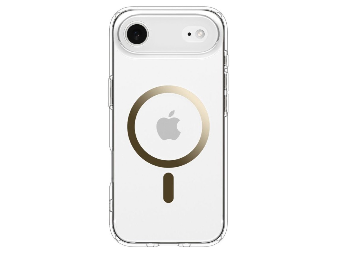 Funda Spigen Ultra Hybrid MagSafe para iPhone 17 Air - Oro transparente