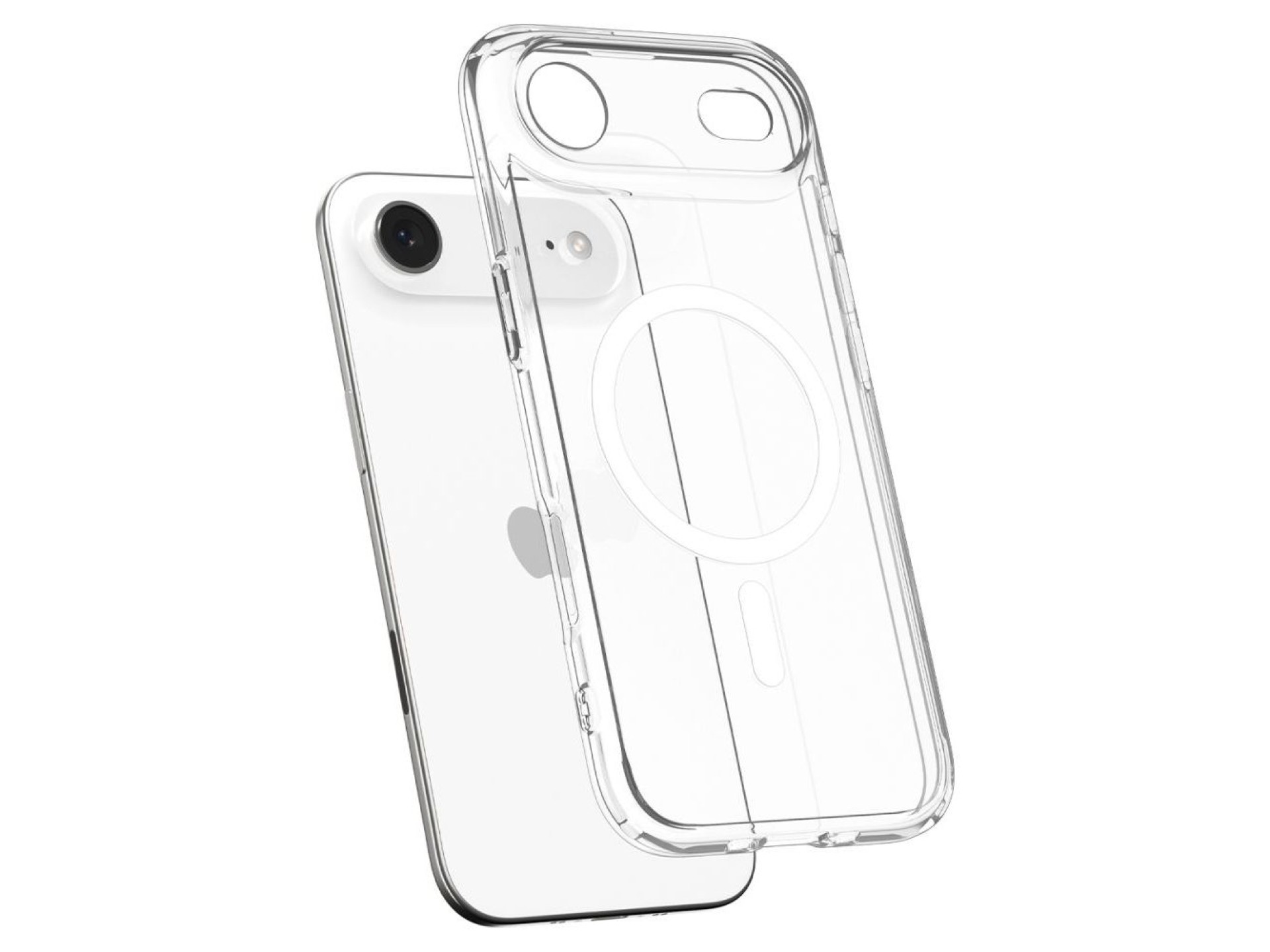 Capa Spigen Ultra Hybrid MagSafe para iPhone 17 Air - Transparente e Branca