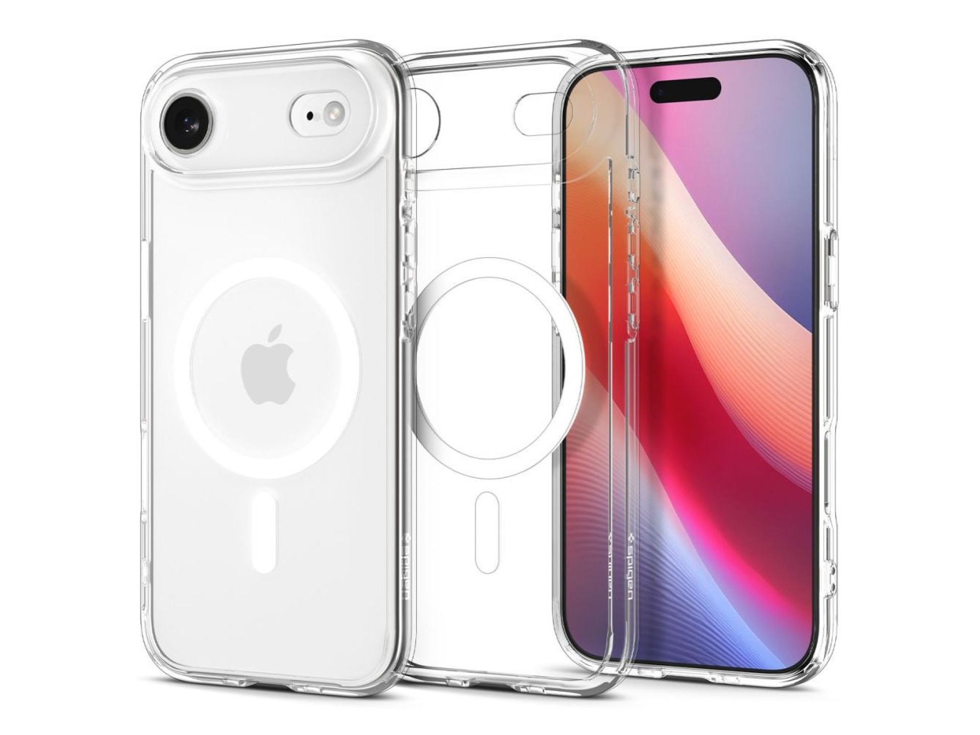 Capa Spigen Ultra Hybrid MagSafe para iPhone 17 Air - Transparente e Branca