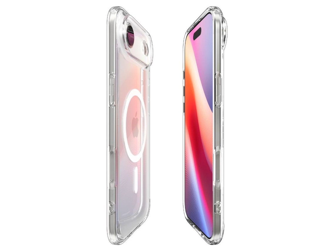 Capa Spigen Ultra Hybrid MagSafe para iPhone 17 Air - Transparente e Branca