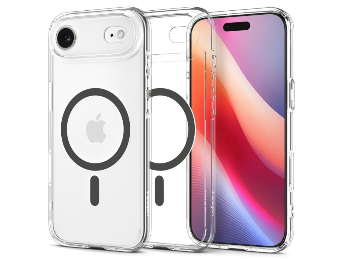 Capa Spigen Ultra Hybrid MagSafe para iPhone 17 Air - Cinza Transparente