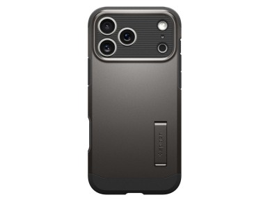 Funda Spigen Tough Armor "T" MagSafe para iPhone 17 Pro Max - Gris