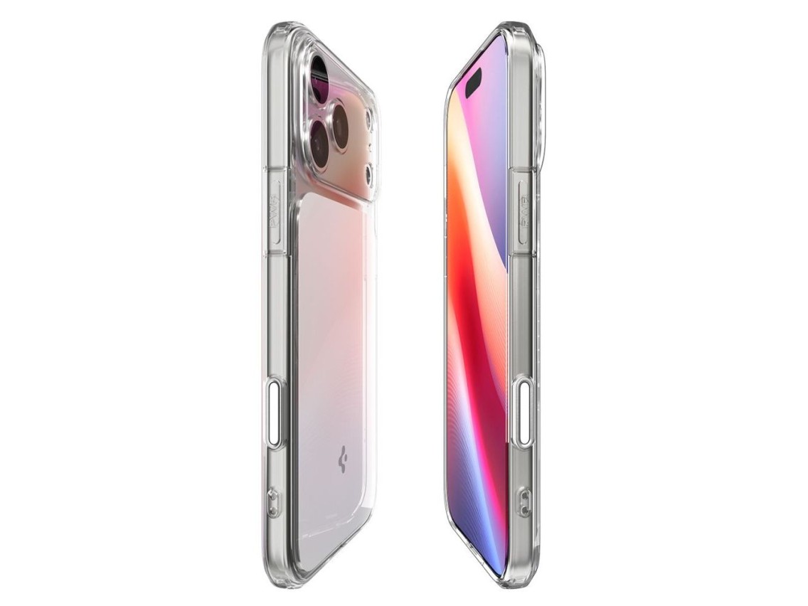 Spigen Ultra Hybrid "T" MagSafe Case for iPhone 17 Pro Max - Clear and White