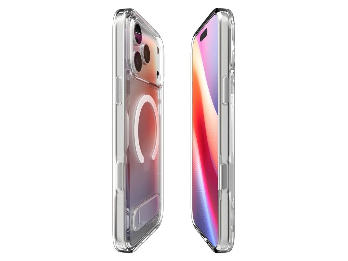 Spigen Ultra Hybrid "S" MagSafe Case for iPhone 17 Pro - Clear and White