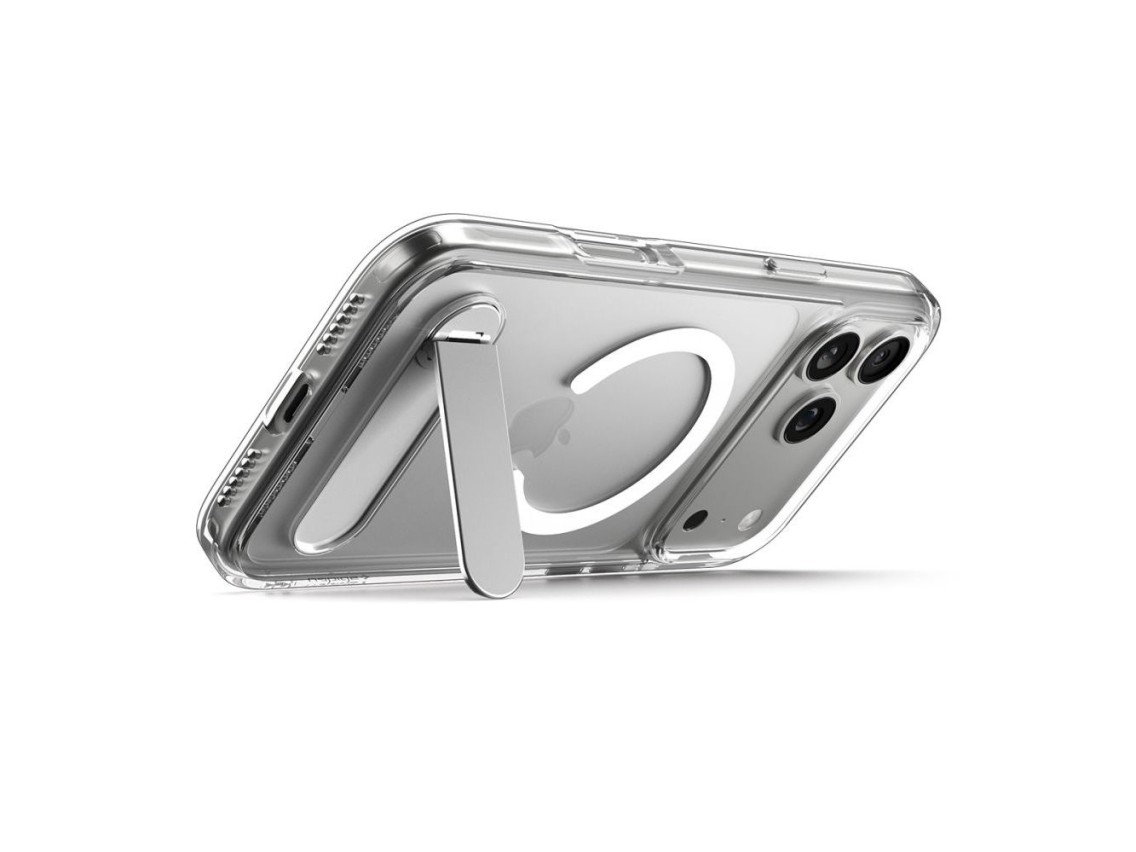 Spigen Ultra Hybrid "S" MagSafe Case for iPhone 17 Pro - Clear and White