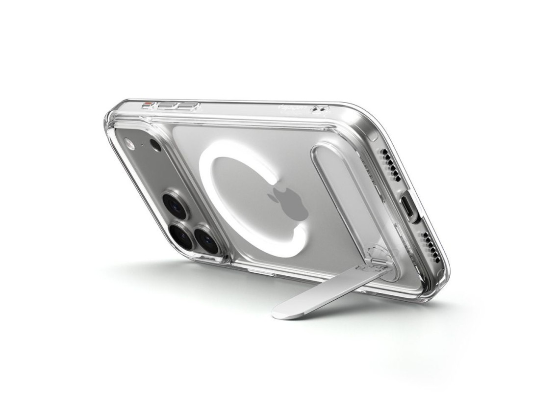 Spigen Ultra Hybrid "S" MagSafe Case for iPhone 17 Pro - Clear and White