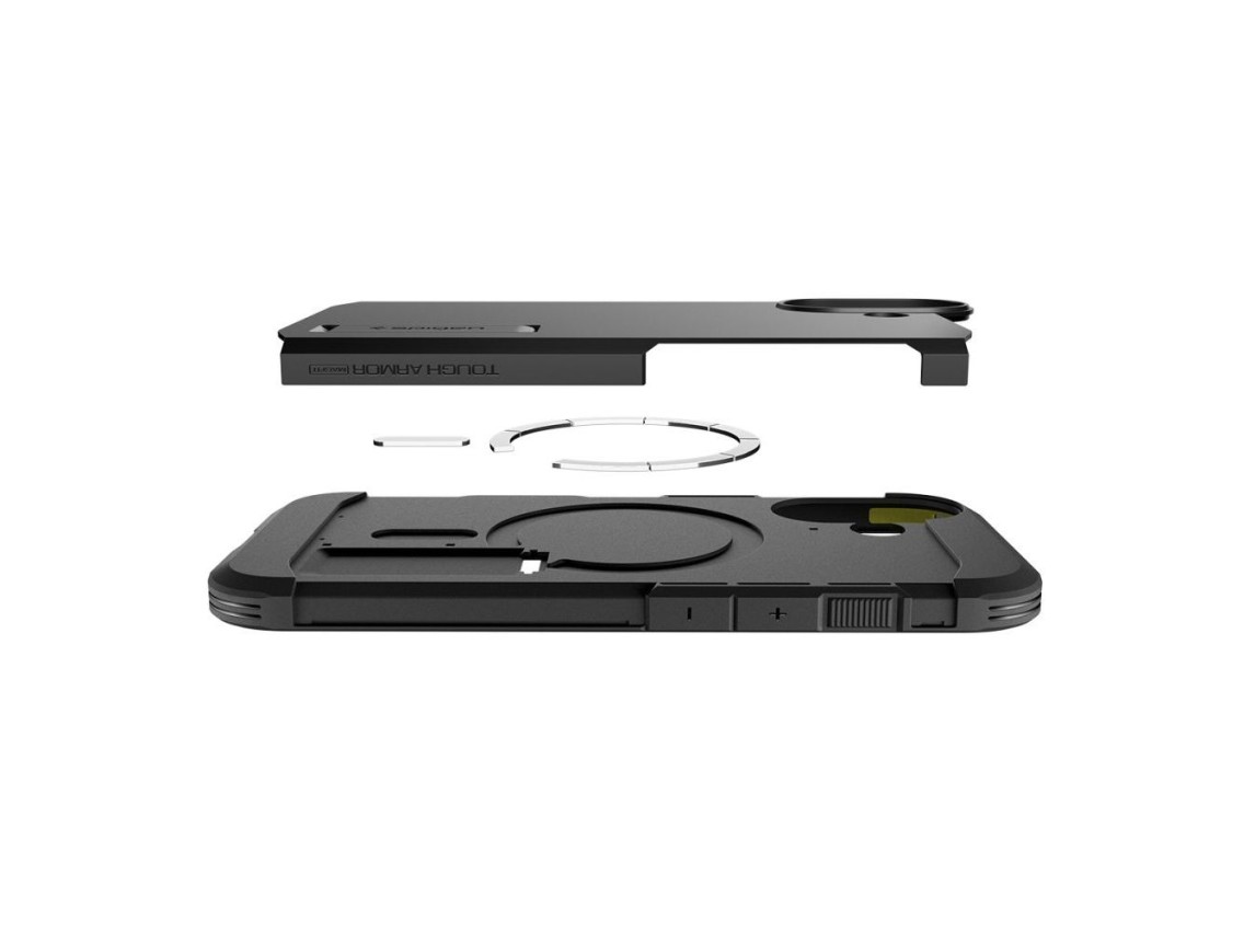 Funda Spigen Tough Armor "T" MagSafe para iPhone 17 - negra
