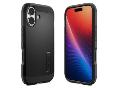 Funda Spigen Tough Armor "T" MagSafe para iPhone 17 - negra