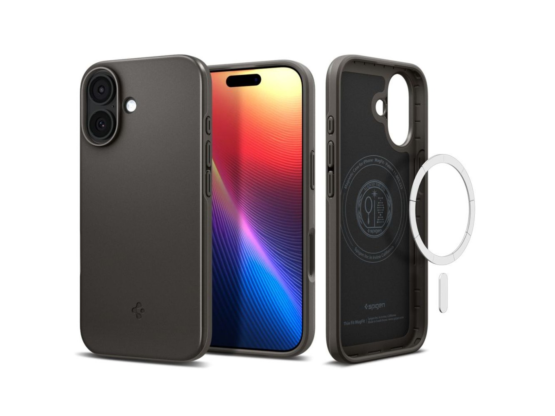 Spigen Thin Fit MagSafe Case for iPhone 17 - Gray