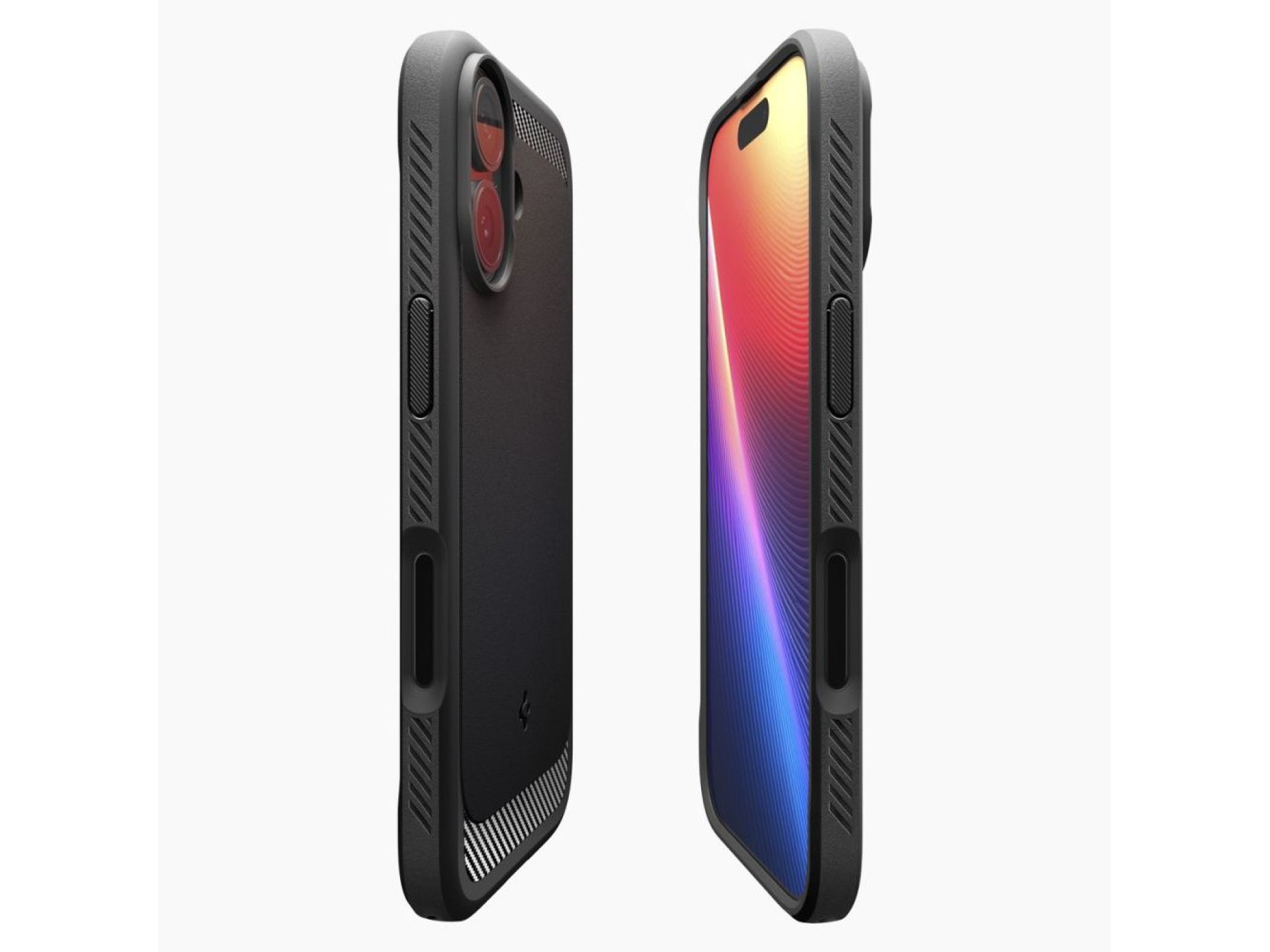 Funda Spigen Rugged Armor Mag MagSafe para iPhone 17 - Negro mate