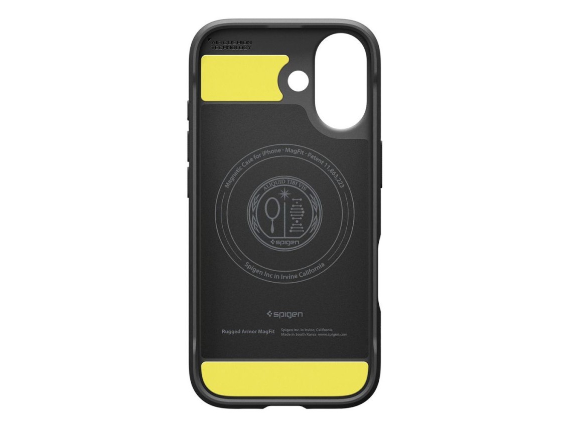 Funda Spigen Rugged Armor Mag MagSafe para iPhone 17 - Negro mate