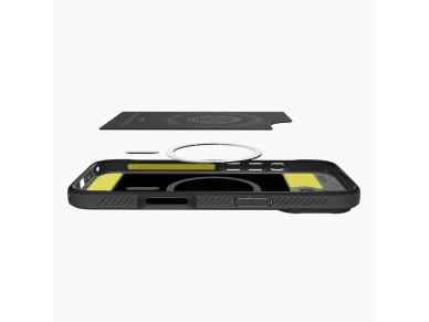 Funda Spigen Rugged Armor Mag MagSafe para iPhone 17 - Negro mate