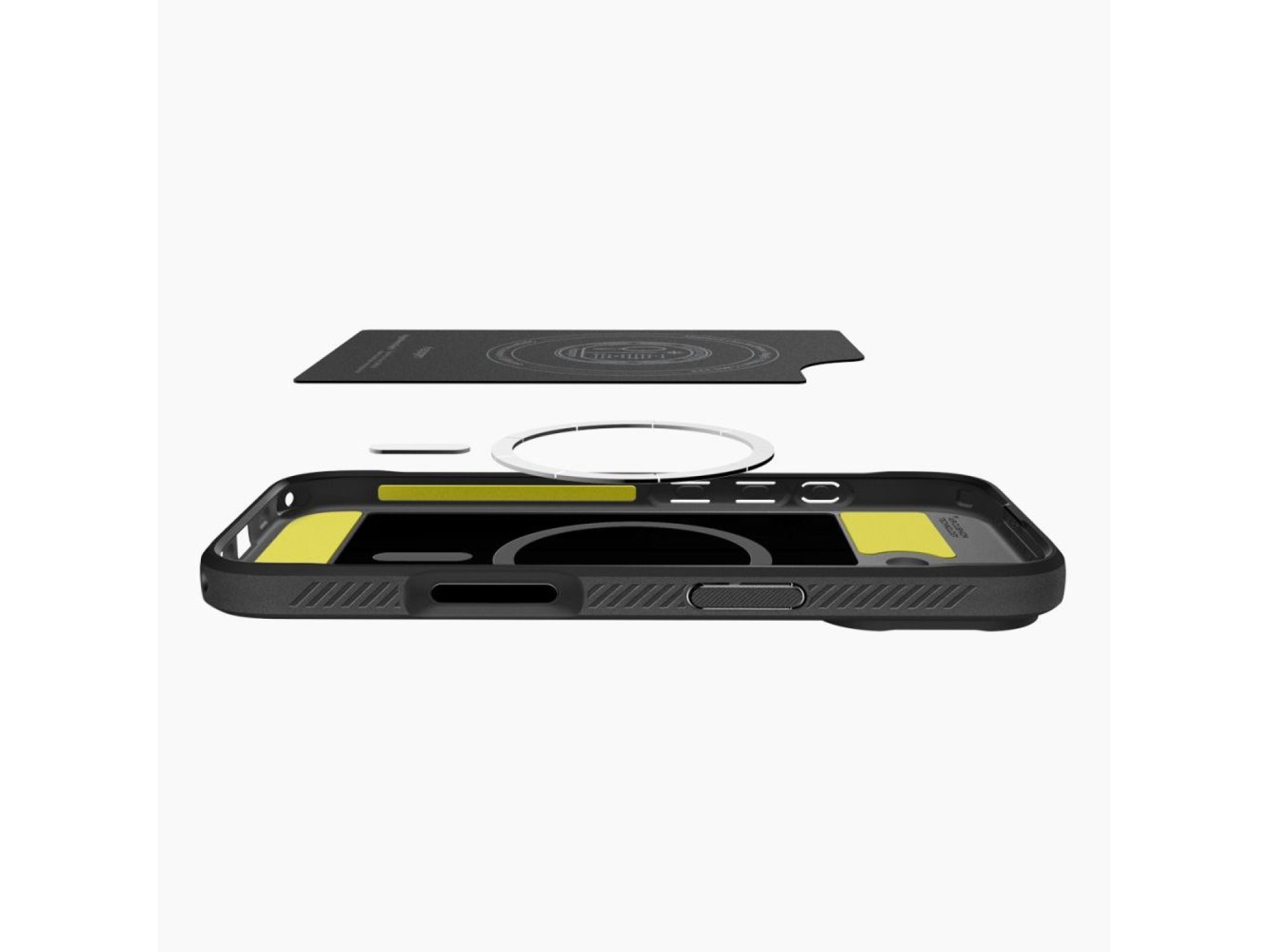Funda Spigen Rugged Armor Mag MagSafe para iPhone 17 - Negro mate