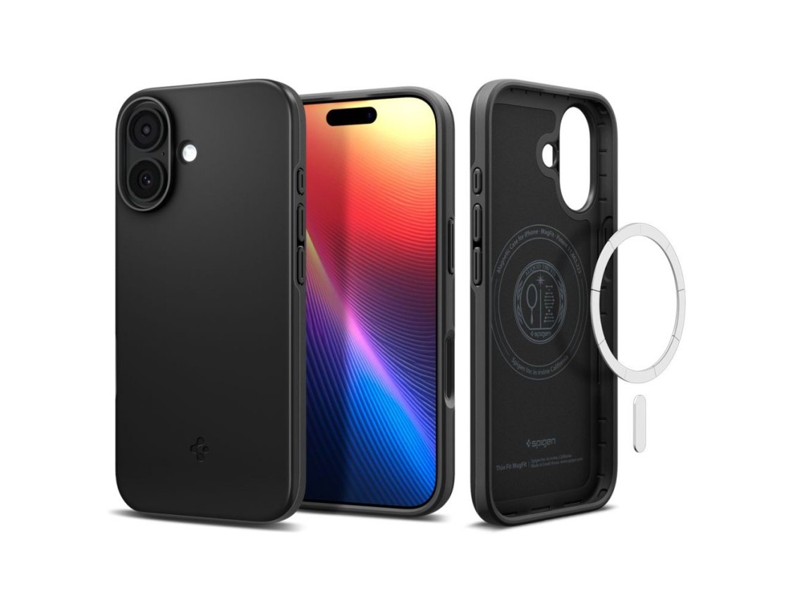 Funda Spigen Thin Fit MagSafe para iPhone 17 - Negra