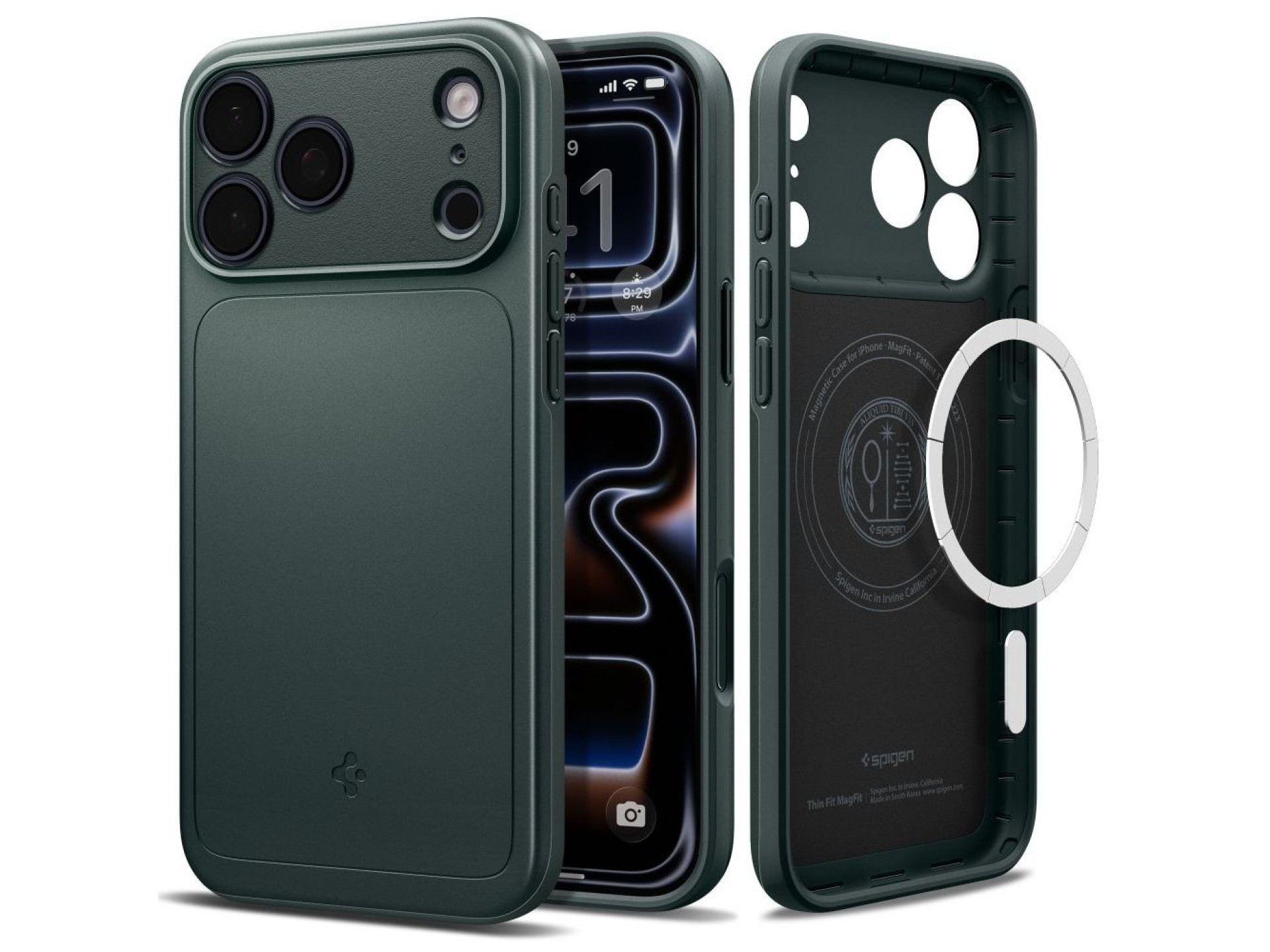 Capa Spigen Thin Fit MagSafe para iPhone 17 Pro - Verde