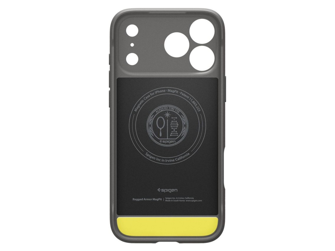 Funda Spigen Rugged Armor Mag MagSafe para iPhone 17 Pro - Gris
