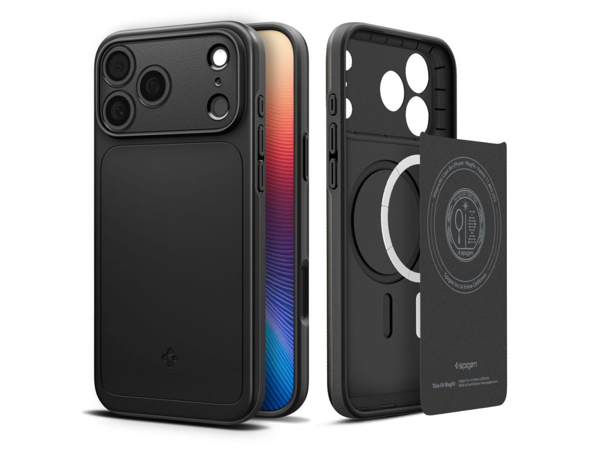 Capa Spigen Thin Fit MagSafe para iPhone 17 Pro - Preta