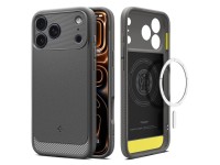 Funda Spigen Rugged Armor Mag MagSafe para iPhone 17 Pro - Gris
