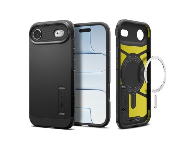 Spigen Tough Armor "T" MagSafe case for iPhone 17 Air - black Spigen Tough Armor "T" MagSafe case for iPhone 17 Air - black