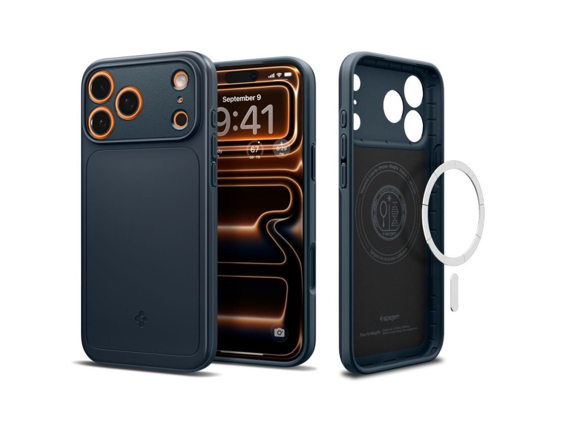 Spigen Thin Fit MagSafe Case for iPhone 17 Pro Max - Navy Blue