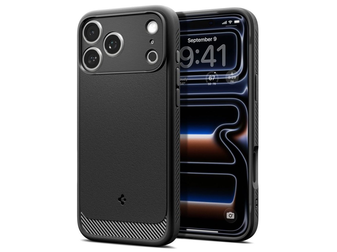 Funda Spigen Rugged Armor Mag MagSafe para iPhone 17 Pro Max - Negro mate