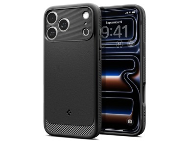 Funda Spigen Rugged Armor Mag MagSafe para iPhone 17 Pro Max - Negro mate