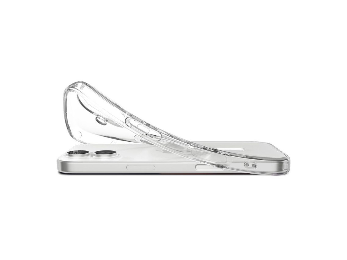 Capa Spigen Liquid Crystal MagSafe para iPhone 17 - Transparente e Branca