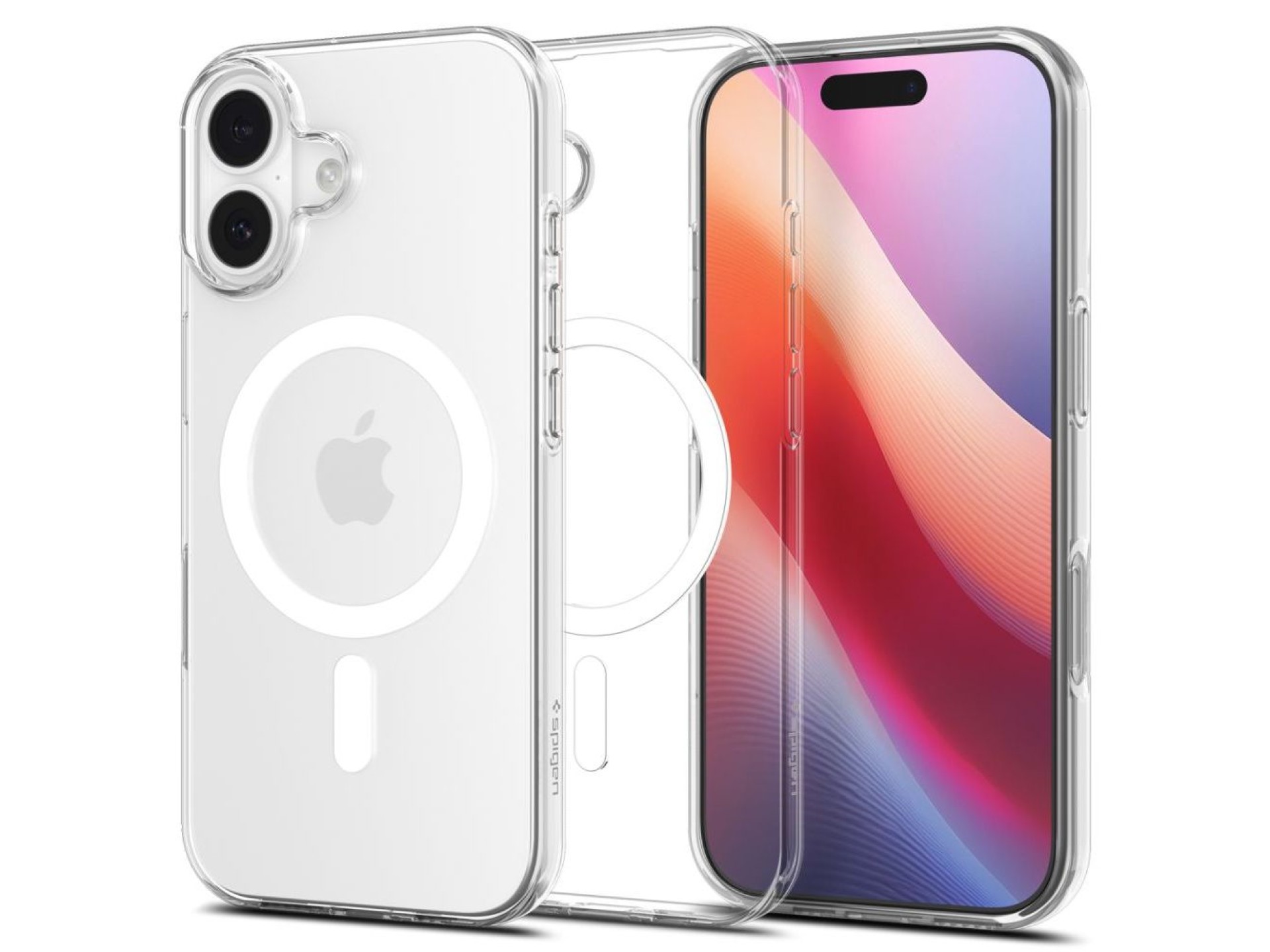 Capa Spigen Liquid Crystal MagSafe para iPhone 17 - Transparente e Branca