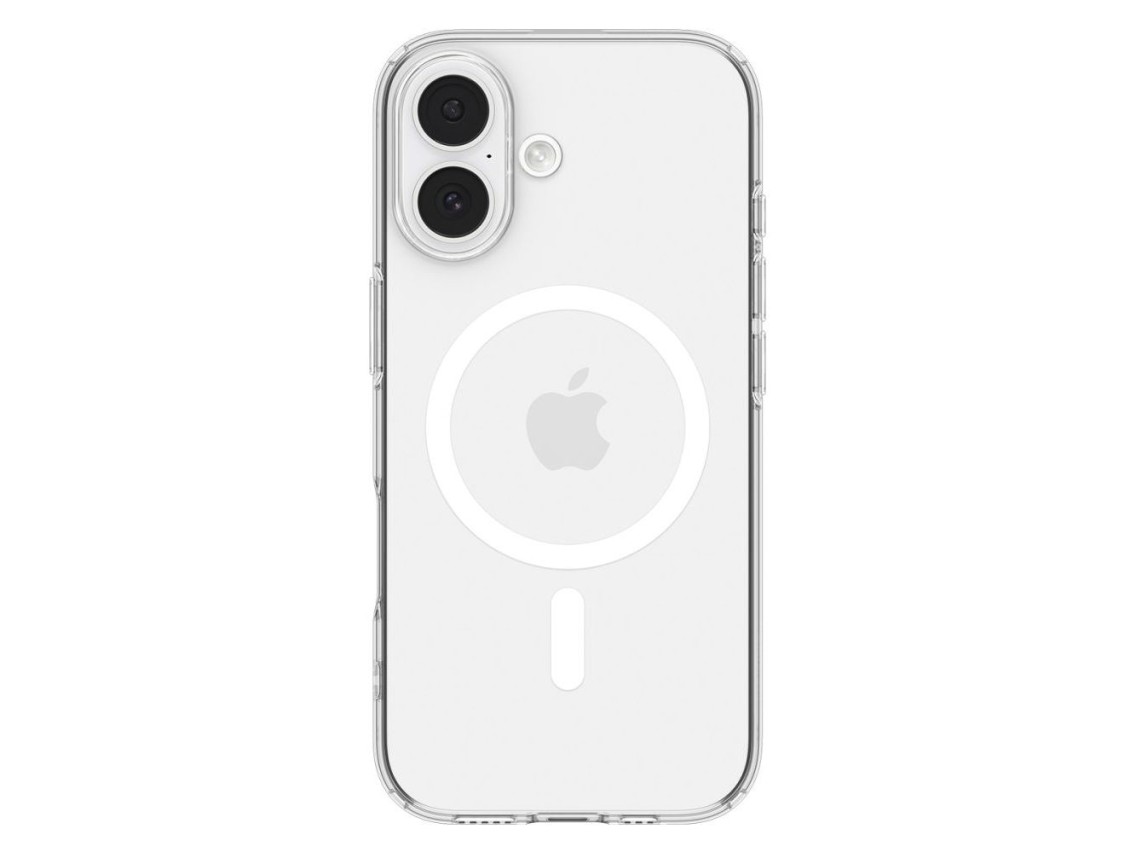 Capa Spigen Liquid Crystal MagSafe para iPhone 17 - Transparente e Branca