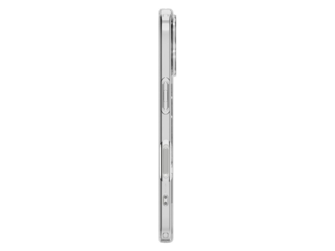 Capa Spigen Liquid Crystal MagSafe para iPhone 17 - Transparente e Branca