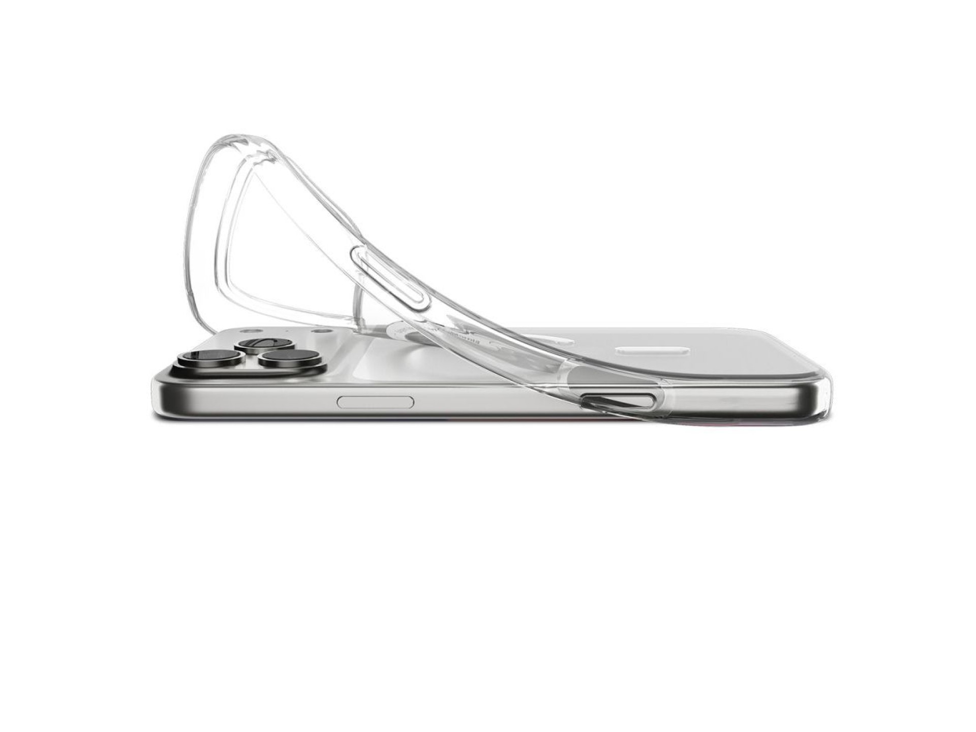 Funda Spigen Liquid Crystal MagSafe para iPhone 17 Pro Max - Transparente y blanca