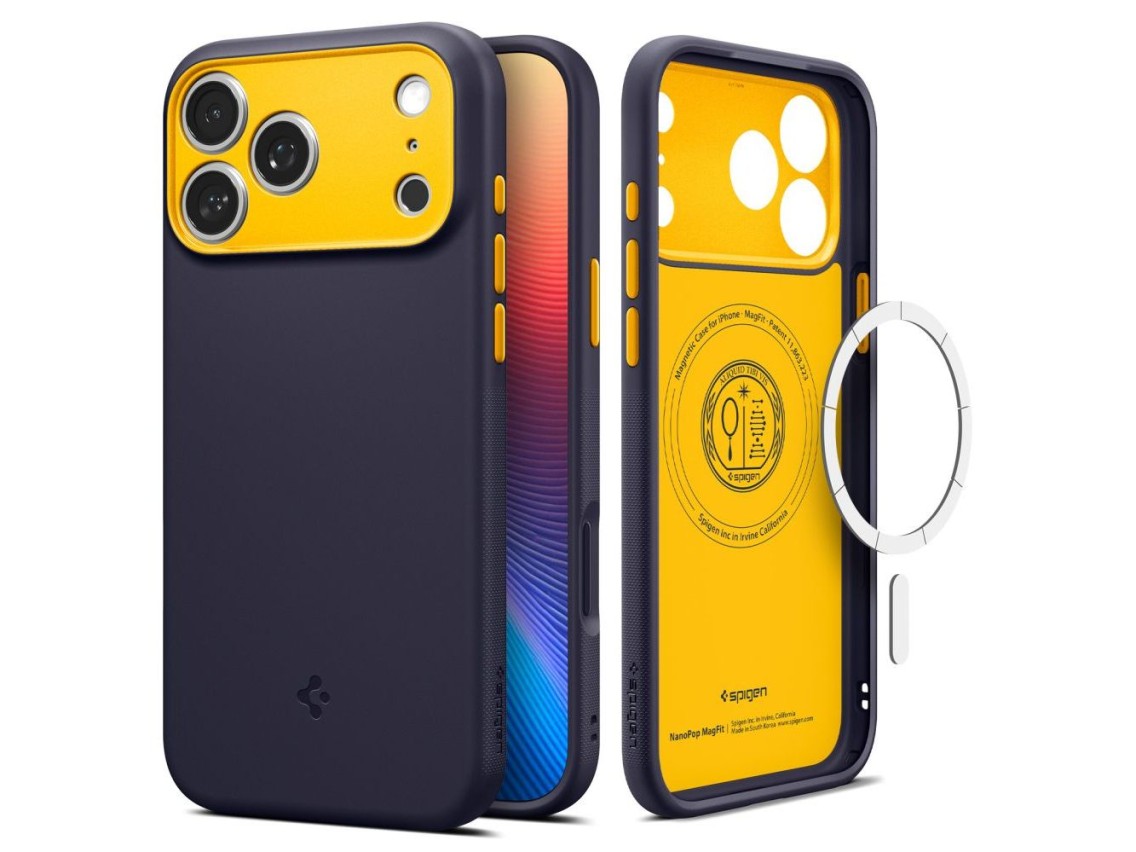 Spigen Nano Pop MagSafe case for iPhone 17 Pro - navy blue