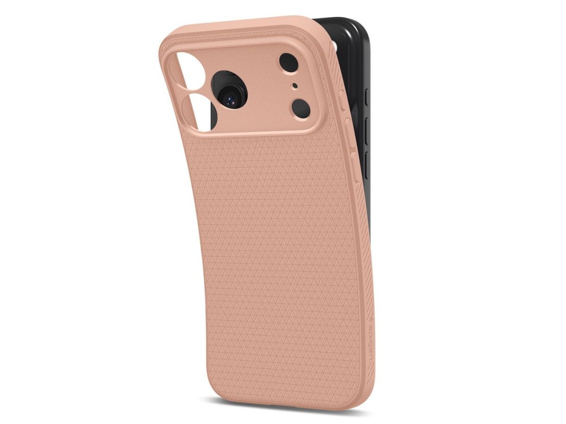 Capa Spigen Liquid Air para iPhone 17 Pro Max - Rosa Titânio