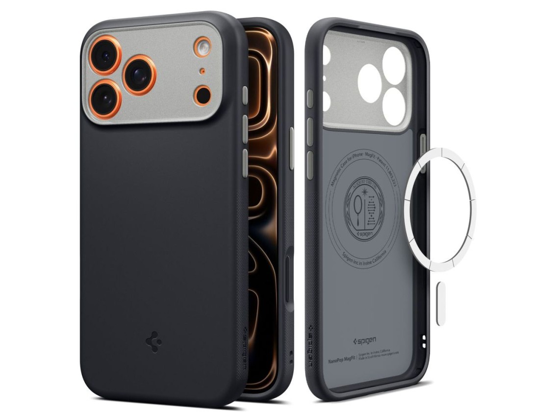 Funda Spigen Nano Pop MagSafe para iPhone 17 Pro Max - Negra