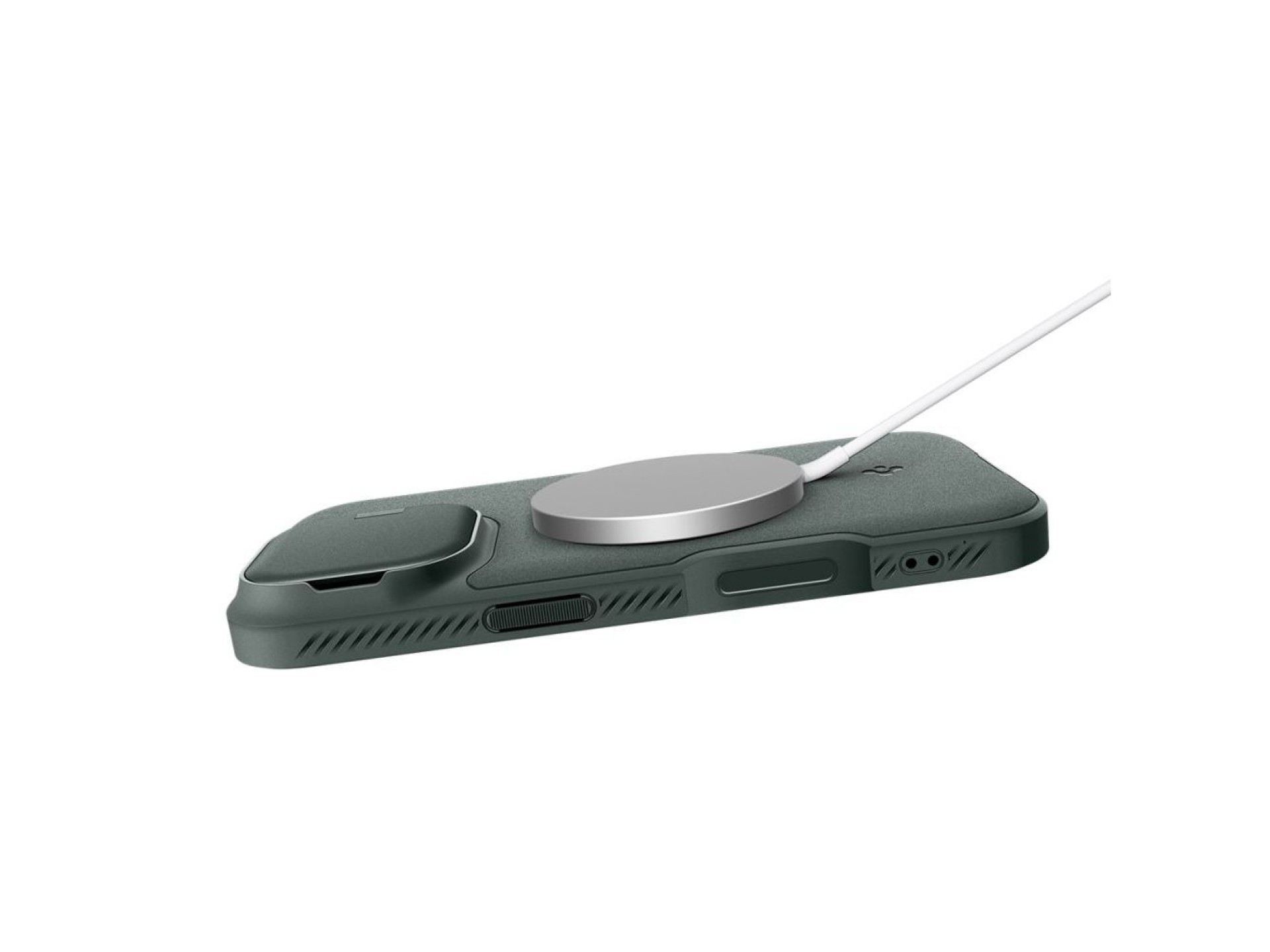 Funda Spigen Optik Armor MagSafe para iPhone 17 - Verde