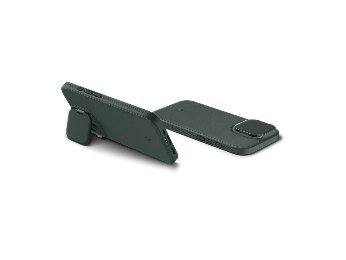 Funda Spigen Optik Armor MagSafe para iPhone 17 - Verde